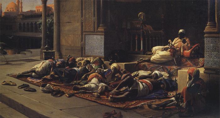 Jean Lecomte Du Nouy Gates of the Seraglio, Souvenir of Cairo. oil painting image